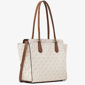 NWT Michael Kors LG DeeDee Tote Signature Convertible Style
